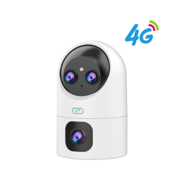 乔安三目变焦4G摄像头